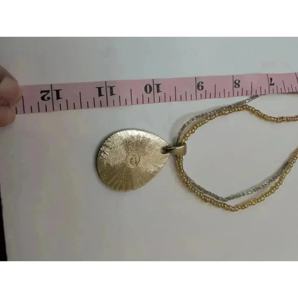 Kc Kenneth Cole Multistrand Necklace With Teardrop Pendant - Picture 5 of 5